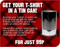 Tees in Tin Cans